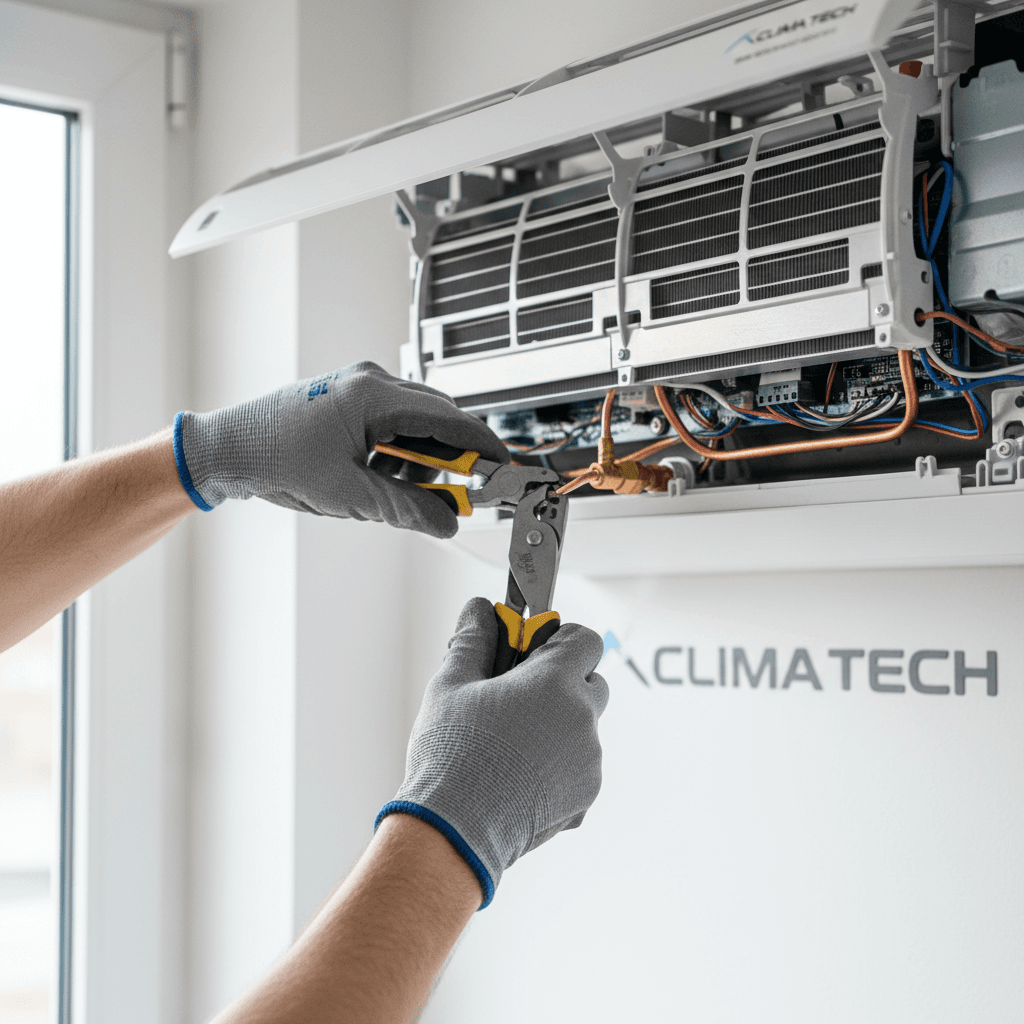 Commercial HVAC installation